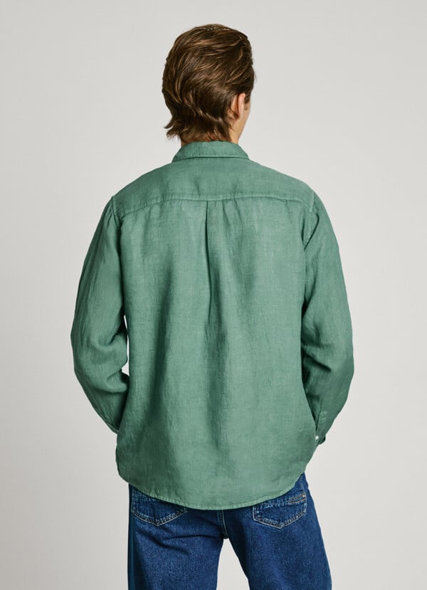 Pepe Jeans camisa logo bordado fit regular Envío gratis
