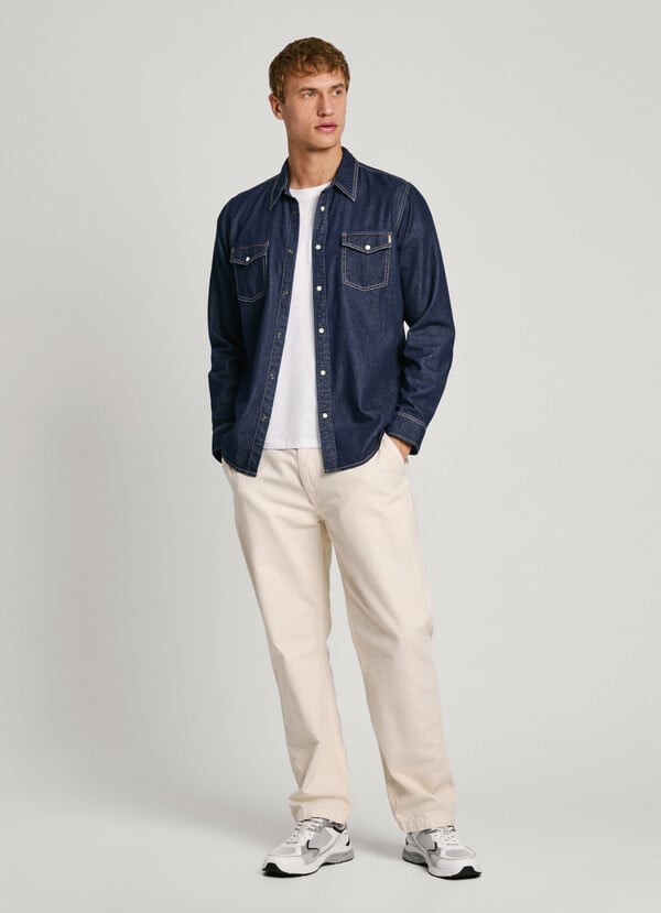 Pepe Jeans camisa denim fit regular Último día