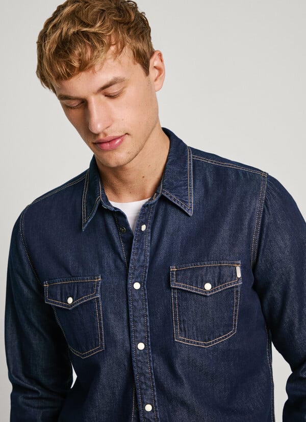 Pepe Jeans camisa denim fit regular Último día