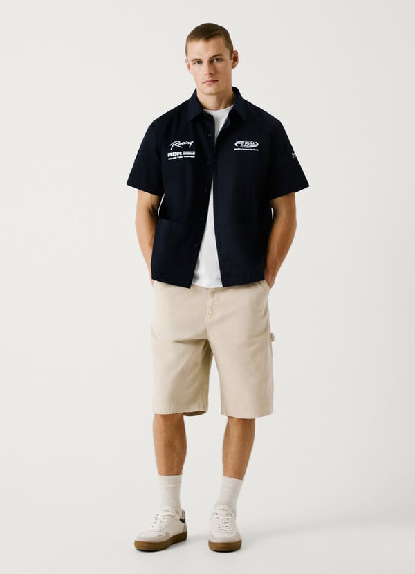 Pepe Jeans camisa sarga fit oversize Oferta especial de fábrica