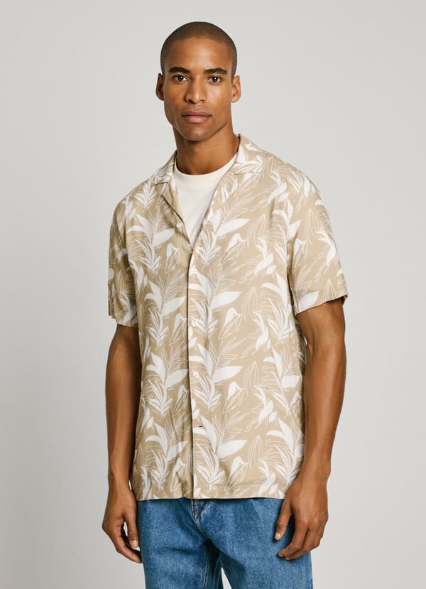 Pepe Jeans camisa palmeras fit regular Promoción trimestral