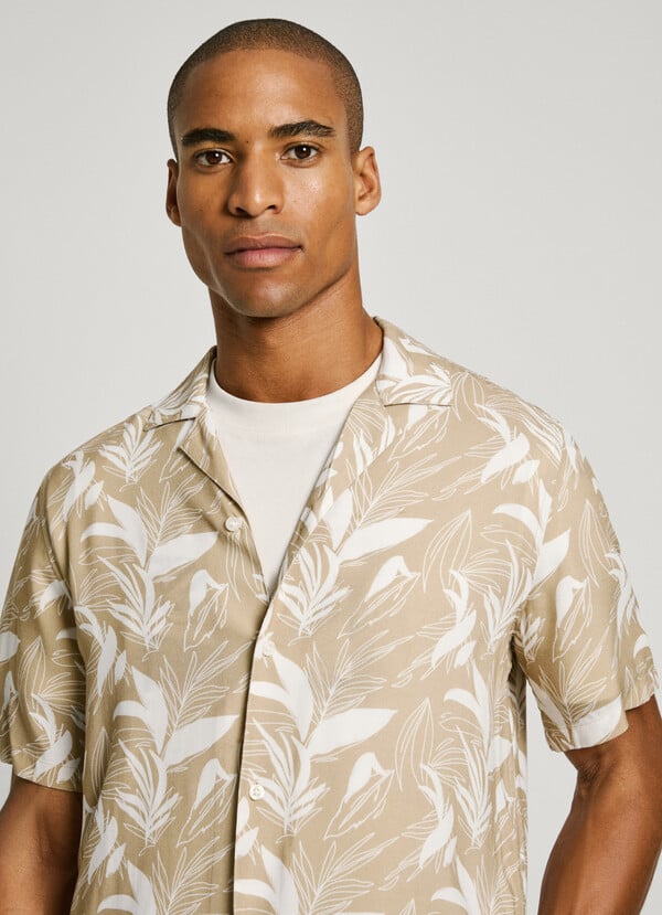 Pepe Jeans camisa palmeras fit regular Promoción trimestral