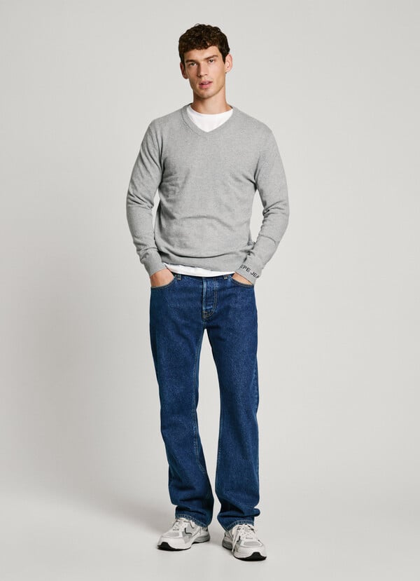 Pepe Jeans jersey cuello pico fit regular Tienda de fábrica