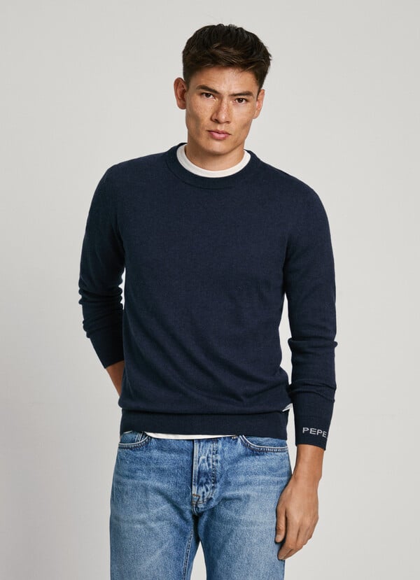 Pepe Jeans jersey cuello redondo fit regular Ahorra y exporta