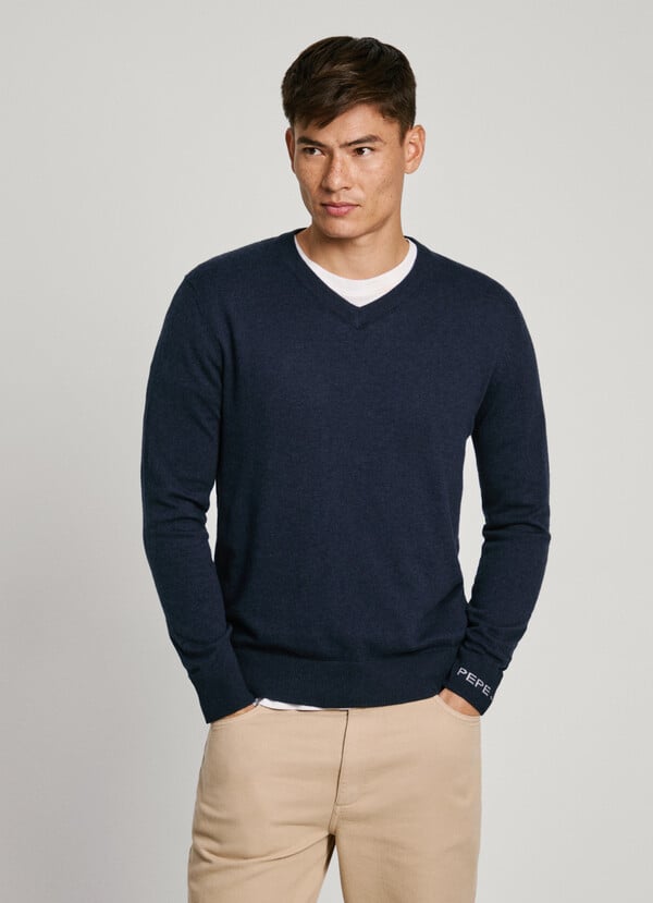 Pepe Jeans jersey cuello pico fit regular