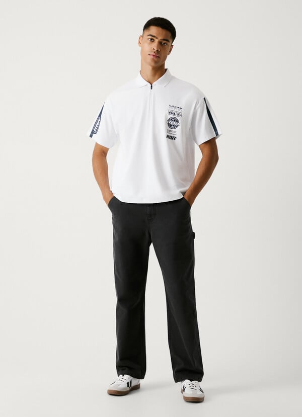 Pepe Jeans polo interlock media cremallera Gran oferta
