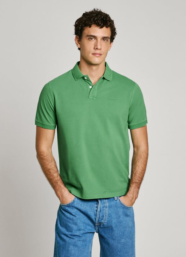Pepe Jeans polo piqué fit slim Rebajas de fábrica