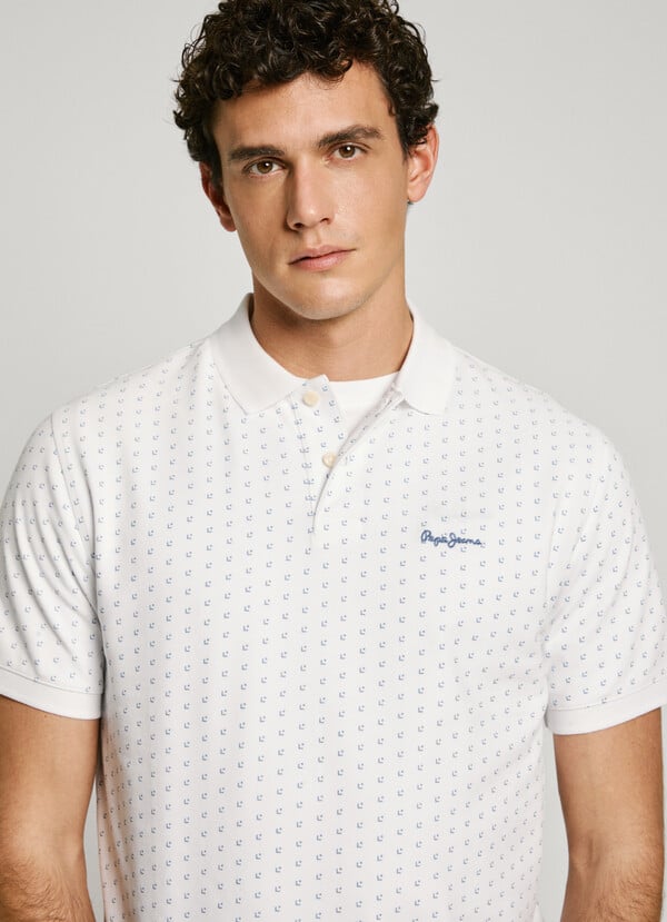 Pepe Jeans polo piqué estampado fit slim Rebajas online