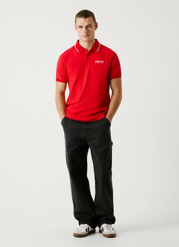 Pepe Jeans polo piqué logo estampado Oferta especial