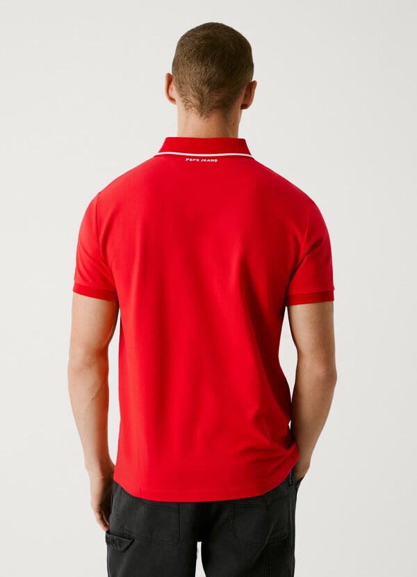 Pepe Jeans polo piqué logo estampado Oferta especial