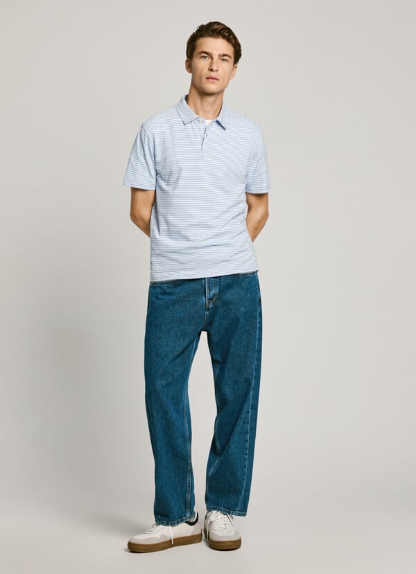 Pepe Jeans polo tejido elástico de rayas Oferta especial de fábrica
