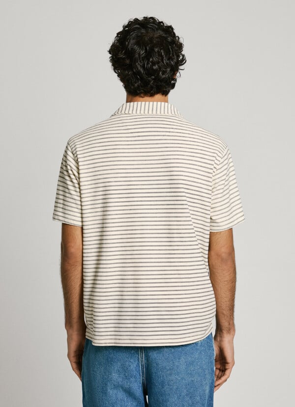Pepe Jeans polo cuello en v de rayas Superdescuento