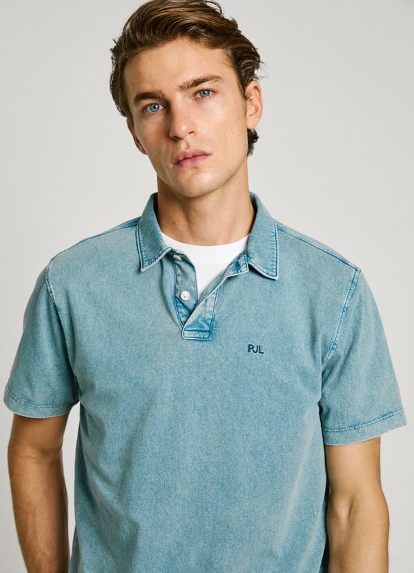 Pepe Jeans polo denim monograma bordado Envío internacional gratuito