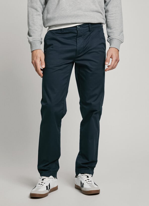 Pepe Jeans pantalón chino popelín fit slim Ofertas de temporada