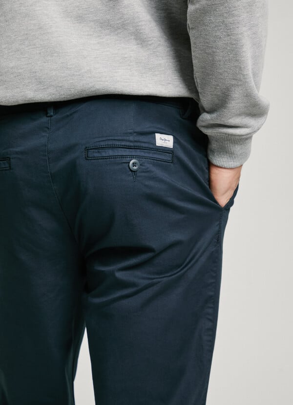 Pepe Jeans pantalón chino popelín fit slim Ofertas de temporada