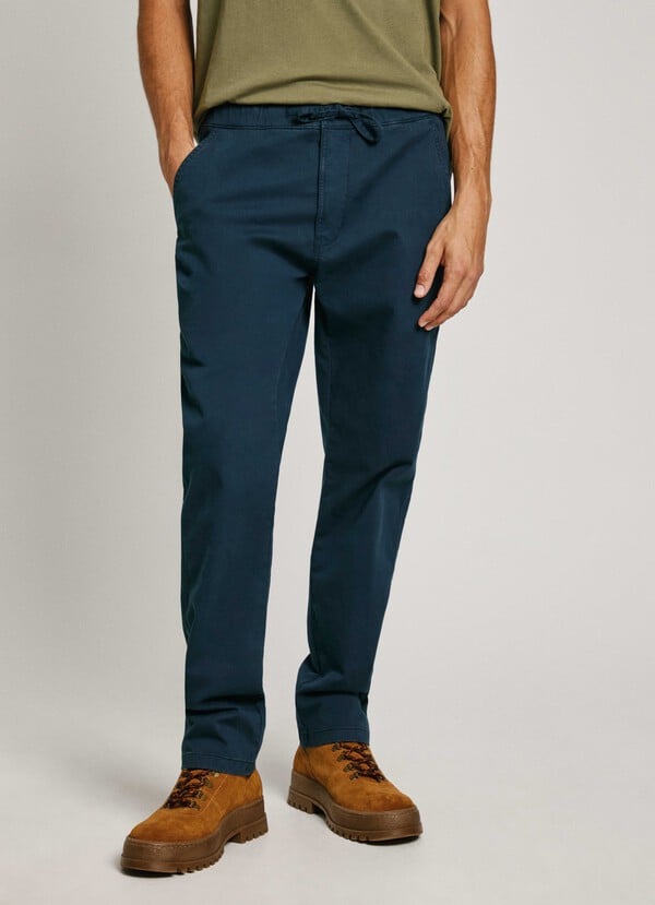 Pepe Jeans pantalón chino tejido elástico Ofertas especiales
