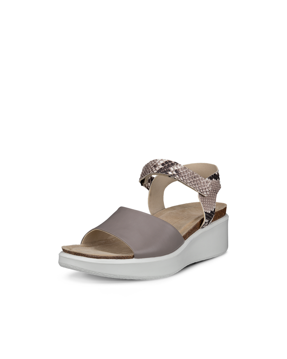 Ecco Sandalias de piel con cuña de corcho ECCO® Flowt Wedge Cork para mujer En línea